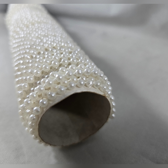 White Lace String Beads Craft Sewing Lot Flowers Floral - Picture 9 of 16